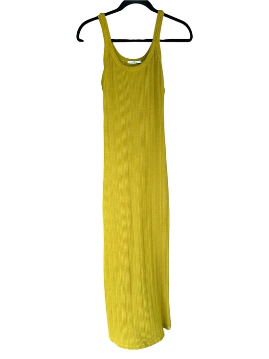 Vitamin A Dresses & Skirts - Vitamin A West Organic Rib Midi Dress Size Small Chartreuse